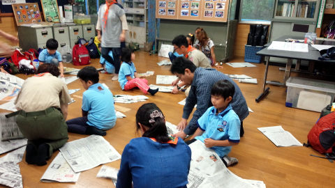 しんぶんしであそぼう [2/4] dsc_2189