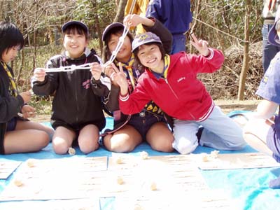 隊集会 ～ロープワーク パネル作り [5/5] p3210973