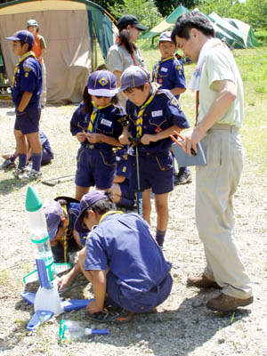 午前:組集会、午後:隊集会 [1/4] p7182213