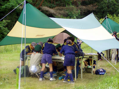 午前:組集会、午後:隊集会 [3/4] p7182219