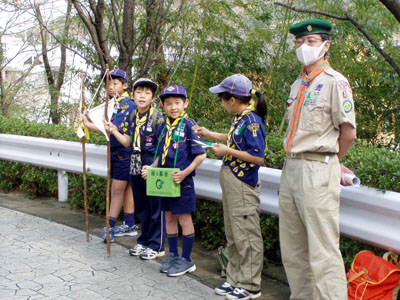 組集会 ～ 緑の募金(岩崎城春まつり)、自転車の知識 [4/4] p4030150