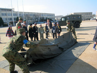 ロープ結び実績見学(守山自衛隊見学) [1/4] img_3762