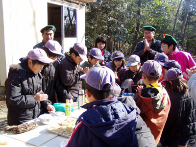 左義長、餅つき [4/5] p1010078