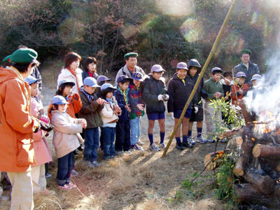 左義長、餅つき [2/5] p1080030