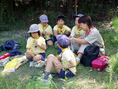 組集会 ～ 基本動作・ゲーム・デン決定 [2/4] p9180007