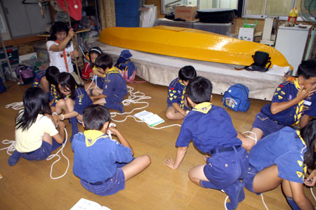 組集会(ロープワーク) [2/2] pict2095