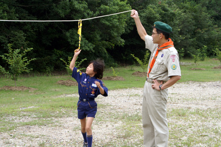 隊集会(ロープボード製作) [1/3] pict2207