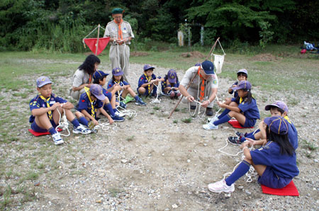 組集会(基本動作・ロープ結び) [2/2] pict9839