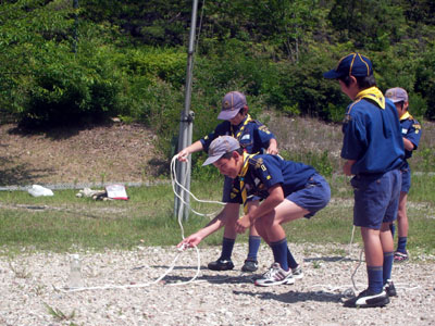 組集会(ロープワーク) [2/4] sany0047