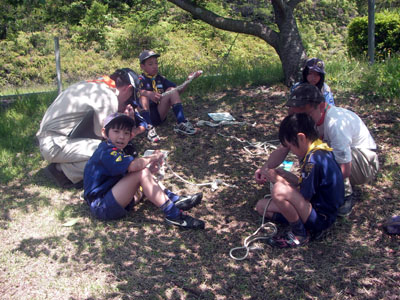 組集会(ロープワーク) [3/4] sany0050