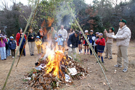 団行事(左義長・餅つき) [2/4] pict4323