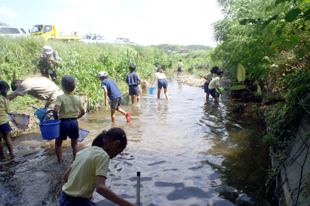 隊集会(水生生物調査) [2/3] pict9429