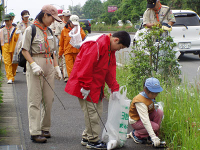 隊集会 ～ ゴミゼロ運動 [4/4] p5280093