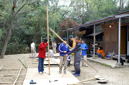 隊集会 ～ いかだ作り [3/4] pict0222