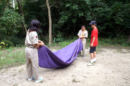 班集会(テント収納・火起こし訓練) [1/2] pict2005