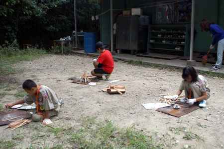 班集会(テント収納・火起こし訓練) [2/2] pict2007