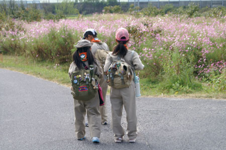 班集会(地図記号ハイク・郷土芸能見学) [1/4] pict2039