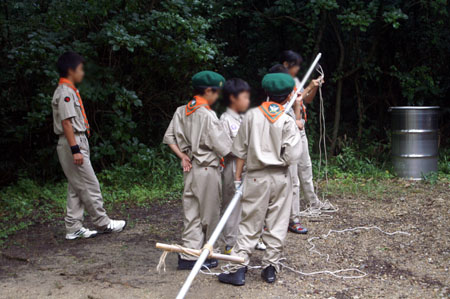 隊集会(基本動作・班決め) [1/2] pict4804