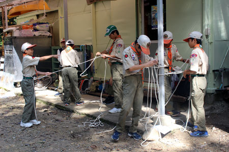 班集会(ロープ結び・自転車) [1/3] img_9476