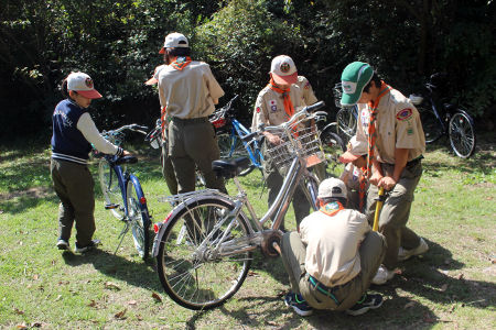 班集会(ロープ結び・自転車) [2/3] img_9480