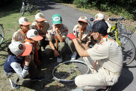 班集会(ロープ結び・自転車) [3/3] img_9482